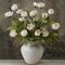 6 PCS Artificial Peony Flowers with Long Stems, Faux Silk Peony Branches for Vase, 27" Cream Fake Peonies Bulk for DIY Bouquets, Wedding Centerpieces, Home Decor, Bridal Shower Decorations